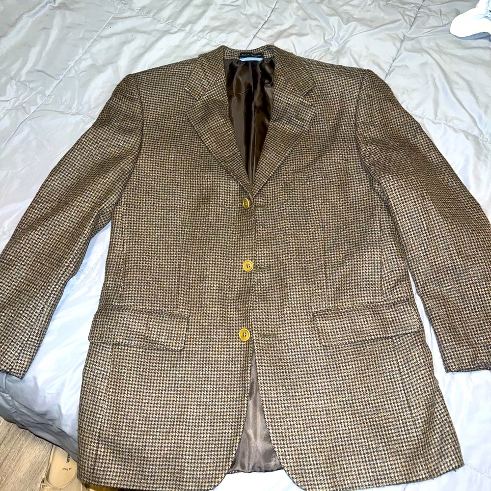 Mens tan Haspel suit 40R